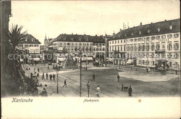 Karlsruhe Baden Marktplatz