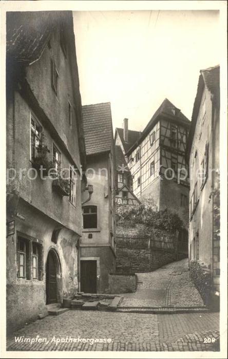Wimpfen Apothekergasse