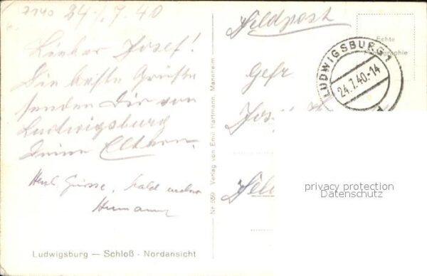 Ludwigsburg Schloss Nordansicht – Bild 2