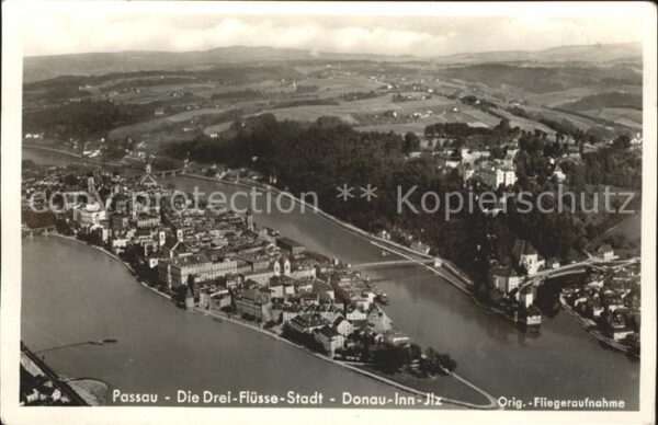 Passau Drei Flüsse Donau Inn Ilz