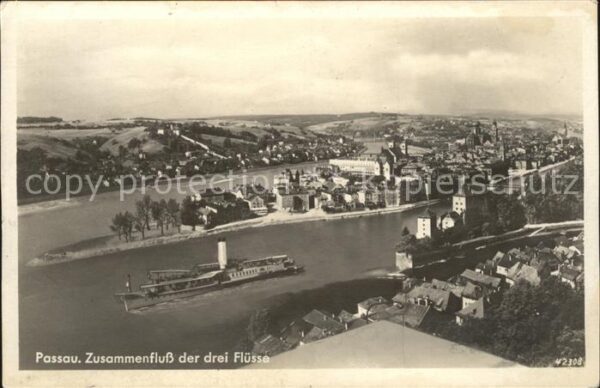 Passau Zusammenfluss