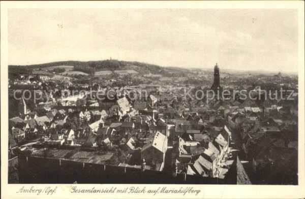Amberg Oberpfalz Gesamtansicht Mariahilfberg