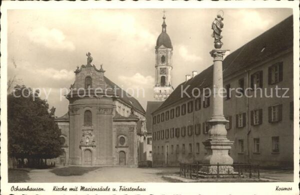 Ochsenhausen Mariensäule Kirche