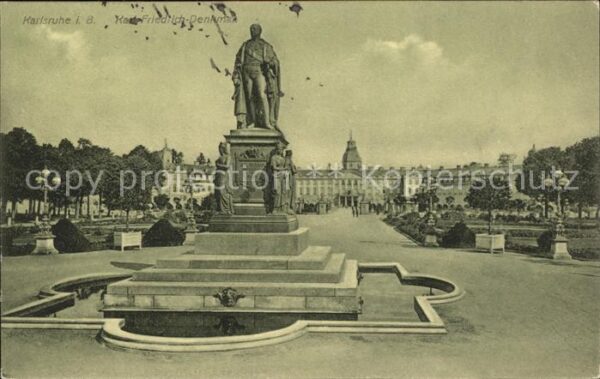 Karlsruhe Baden Karl-Rriedrich-Denkmal