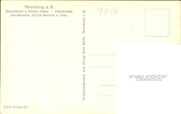 Meersburg Bodensee Strandhotel Wilden Mann Parlamentsaal – Bild 2