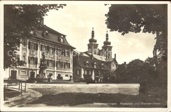 Donaueschingen Postplatz Dianabrunnen