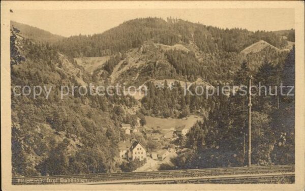 Triberg Schwarzwald Drei Bahnlinien