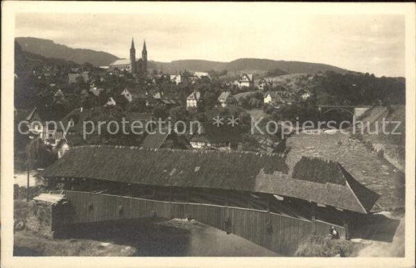 Forbach Baden alte Holzbrücke