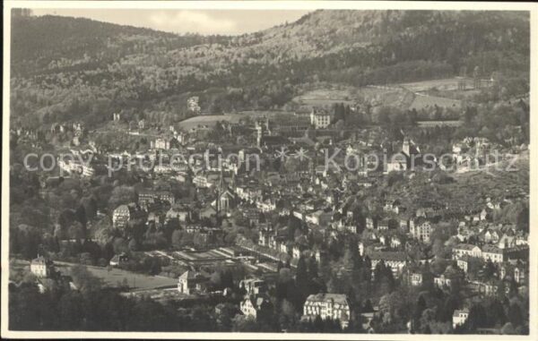 Baden-Baden Blick vom Wurzgarten Kopf