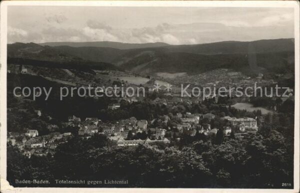 Baden-Baden Totalansicht Lichtental