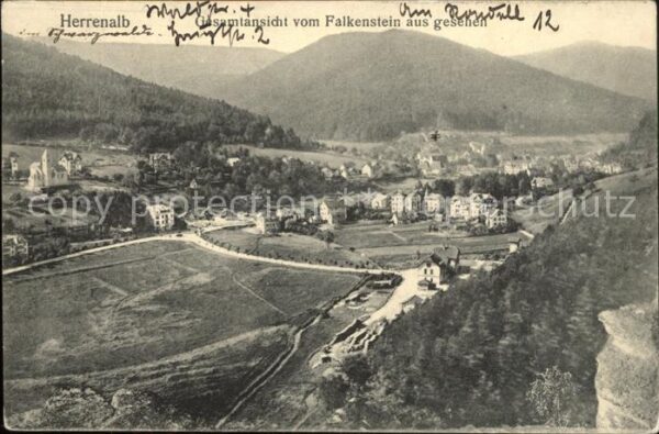 Herrenalb Bad Herrenalb Gesamtansicht Falkenstein
