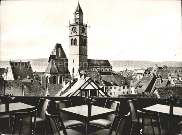Ueberlingen Bodensee Cafe Museum Altstadtblick St Nikolaus-M