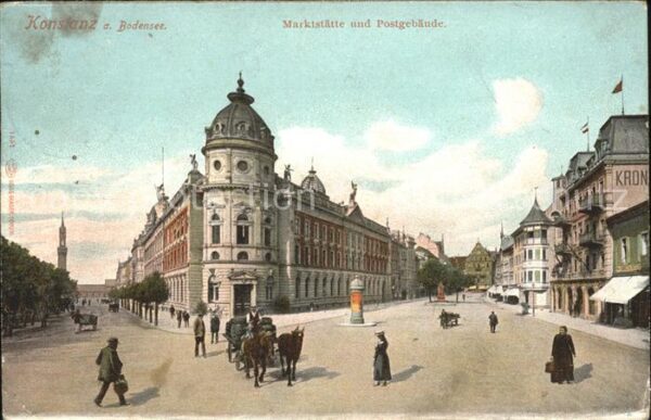 Konstanz Bodensee Marktstätte Postgebäude