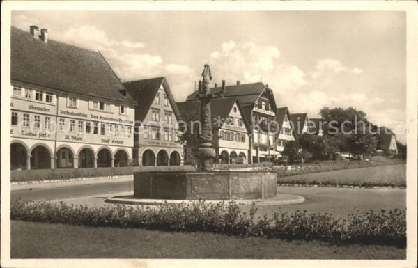 Freudenstadt Marktplatz mit Wachthausbrunnen