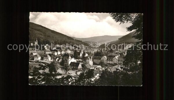 Herrenalb Bad Herrenalb Blick vom Marienweg Geistal