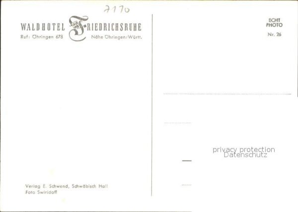 Oehringen Hohenlohe Waldhotel Friedrichsruhe – Bild 2