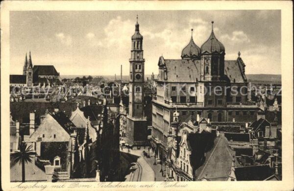 Augsburg Dom Perlachturm Rathaus