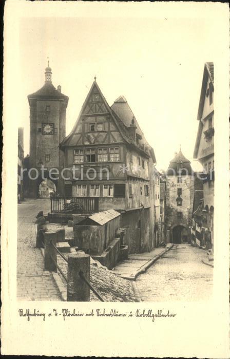 Rothenburg Tauber Plönlein Sieberturm Kobolzeller Tor