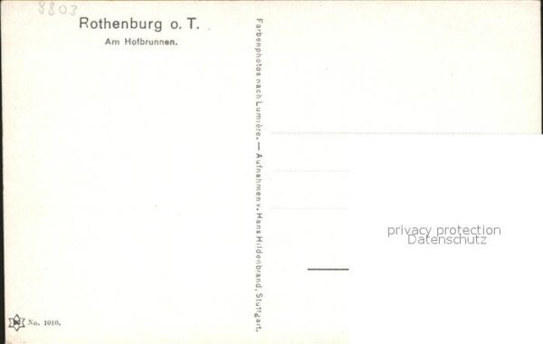 Rothenburg Tauber Am Hofbrunnen – Bild 2