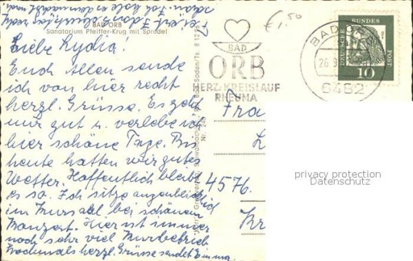 Bad Orb Sanatorium Pfeiffer-Krug Sprudel – Bild 2