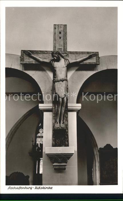 Aschaffenburg Main Stiftskirche Romantischer Kruzifixus