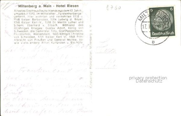 Miltenberg Main Hotel Riesen – Bild 2