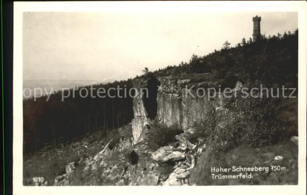 Schneeberg Tschechien Decinsky Sneznik Trümmerfeld