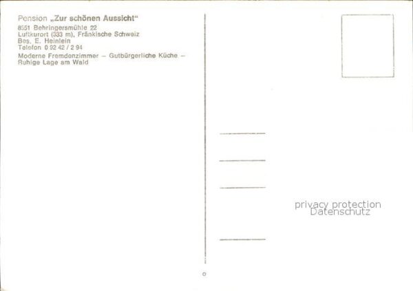Behringersmuehle Pension Zur schönen Aussicht – Bild 2