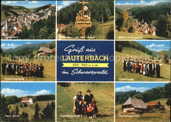 Lauterbach Schwarzwald Trachtenfamilie Hasenbauernhof Haus Ber