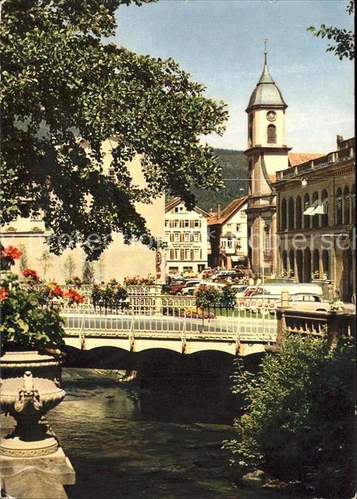 Wildbad Schwarzwald Kurplatz Enz