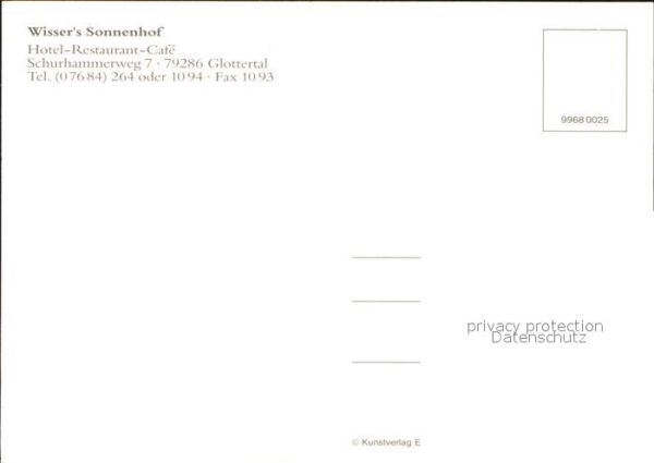 Glottertal Hotel-Restaurant Wisser's Sonnenhof – Bild 2