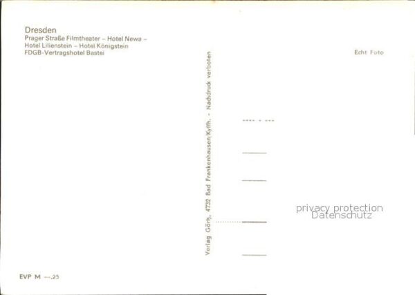 Dresden Prager Strasse Filmtheater Hotel Newa H – Bild 2