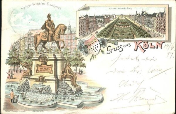 Koeln Rhein Kaiser-Wilhelm-Denkmal Kaiser-Wilhelm-R