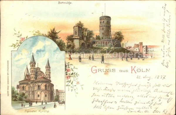 Koeln Rhein Bottmühle Apostel-Kirche