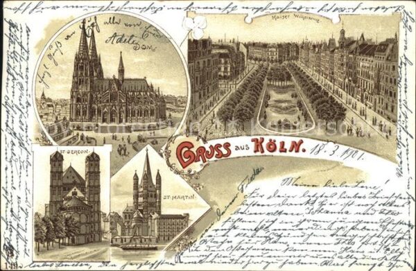 Koeln Rhein Kaiser Wilhelmring St. Gereon St. Marti