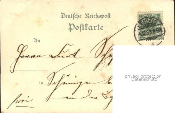 Leipzig Rathaus Sieges-Denkmal Börse Litho – Bild 2