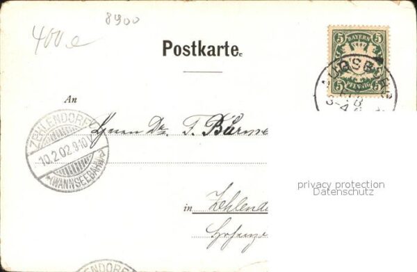 Augsburg Freske Fuggerhaus Jakob Fugger Litho – Bild 2