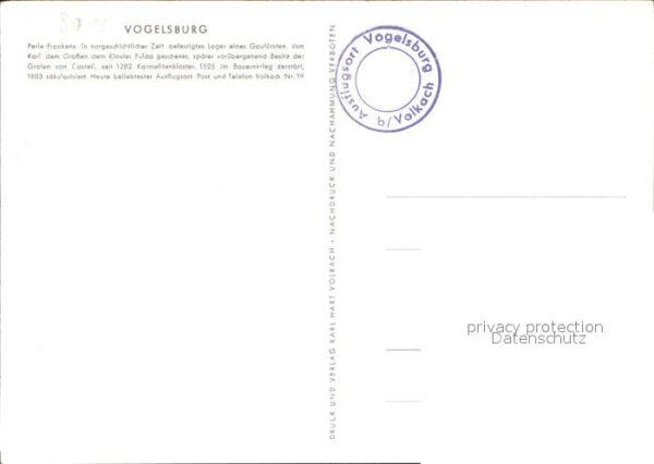 Vogelsburg Volkach Panoramalarte Steigerwald Main – Bild 2