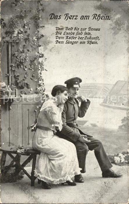 Poesie Krieg Das Herz am Rhein Verlag-WS-SB Nr. 1128