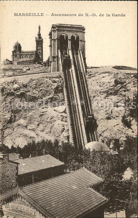 Zahnradbahn Marseille Ascenseurs de N.-D. de la Gar