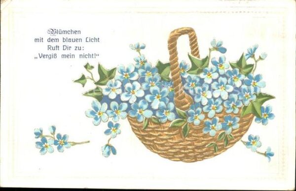 Blumen Korb Gedicht
