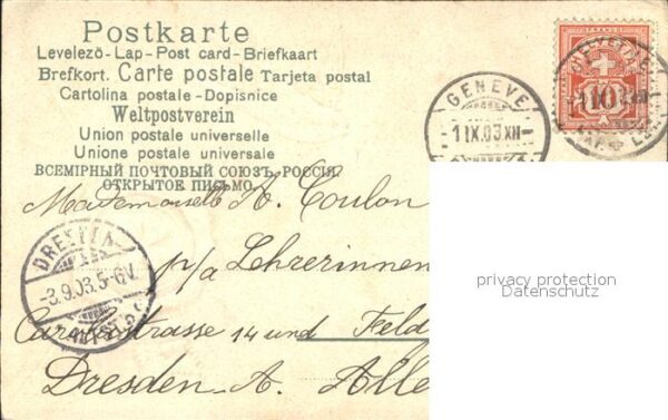 Voegel Schwalbe Brief Siegel Hufeisen Kleeblat – Bild 2