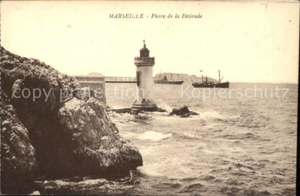 Leuchtturm Lighthouse Marseille Phare de la Desirade