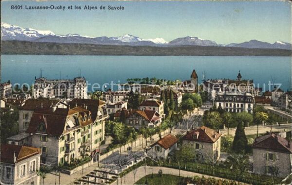 Verlag Phototypie Nr. 8461 Lausanne-Ouchy Alpes de Savoie
