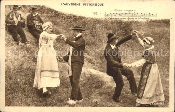 Tanz Taenzer Auvergne Pittoresque Trachten