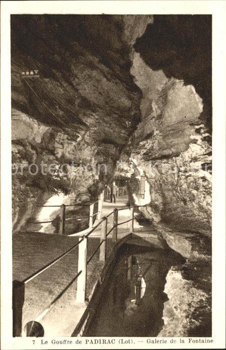 Hoehlen Caves Grottes Gouffre de Padirac Galerie de la Fontai