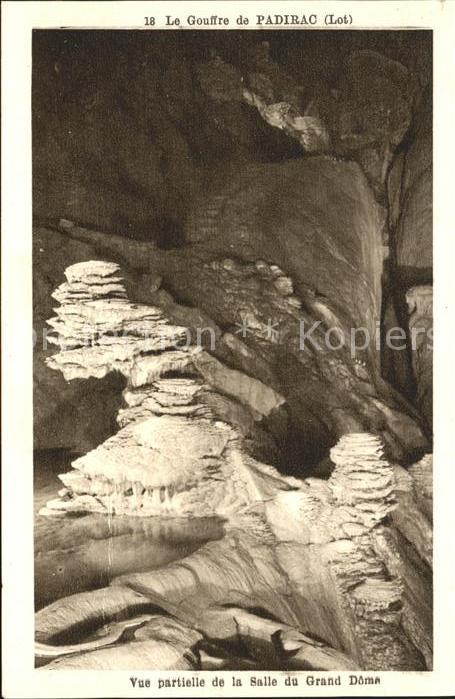 Hoehlen Caves Grottes Gouffre de Padirac Salle du Grand Dome