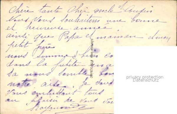 Verlag REX Nr. 1933 Neujhar Kind Mädchen Blumen – Bild 2