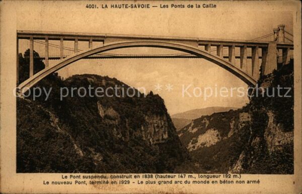 Bruecken Bauwerke Ponts de la Caille Haute-Savoie