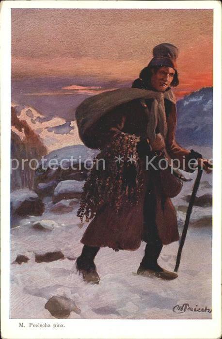 Kuenstlerkarte M. Pociecha Nr. 45 Polen